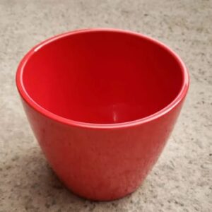 Macetero cerámica rojo R16