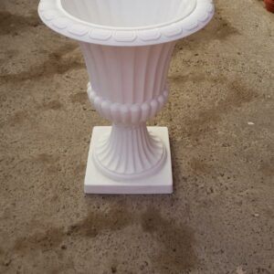 Macetero copa blanco pequeño
